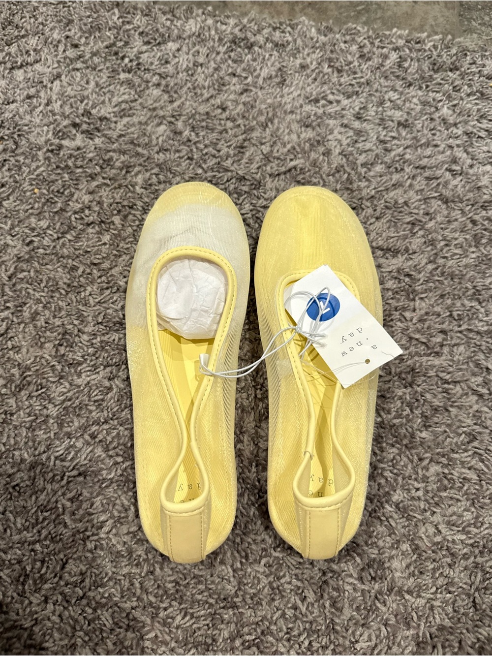 🐻Yellow Women's mesh Ballet Flats
